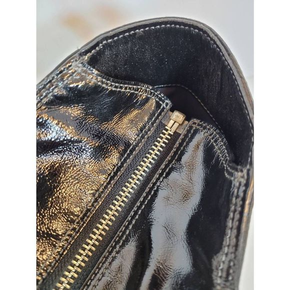 Coach Black/Gray Monogram Medium Shoulder Tote Bag Satchel - Picture 13 of 16